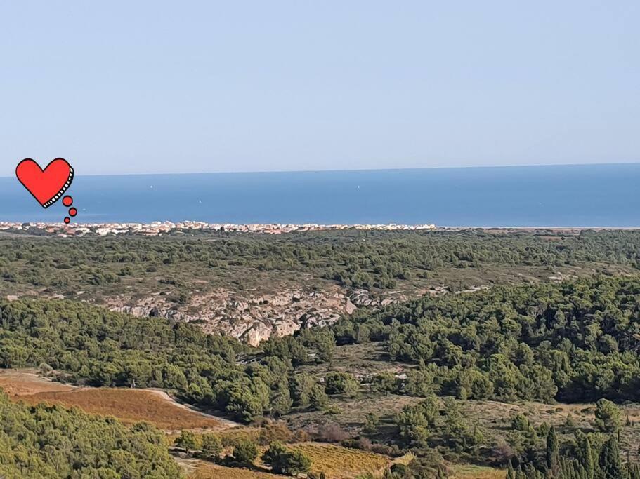 T2 Cosy A La Plage, Terrasse Vue Sur Mer Et Parking Privatif Narbonne Exterior photo